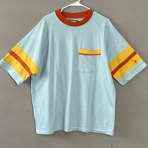 Vtg SMP Shirt Mens L Oversized Colorblock Short Sleeves 90s Skateboarding #LARRY